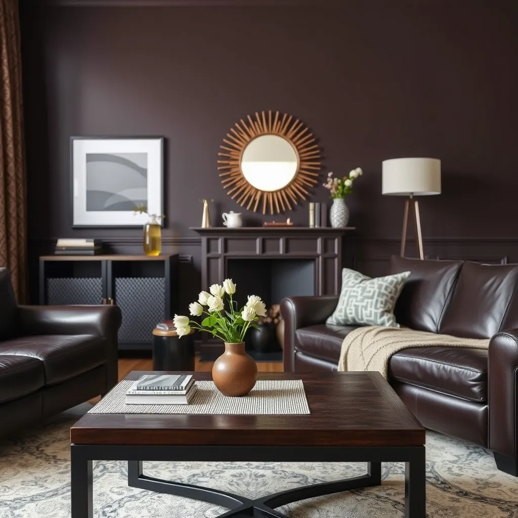 Ciemnobrązowe meble a kolor ścian – jakie połączenia są modne?