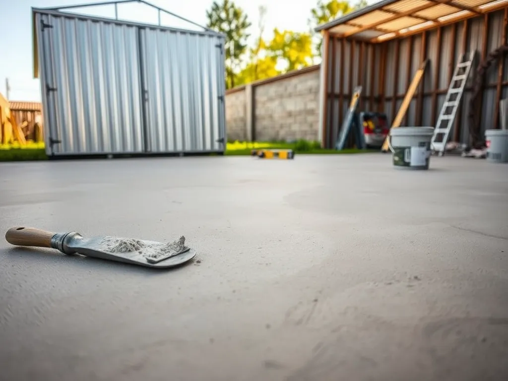 Jak zrobić wylewkę pod garaż blaszany?