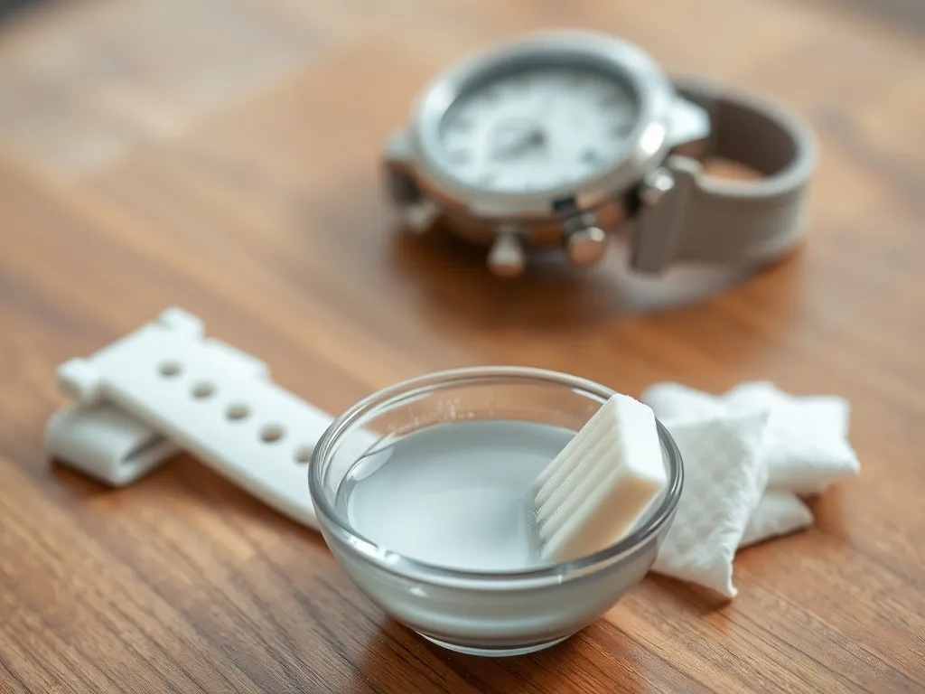 Czym wyczyścić biały silikonowy pasek od zegarka? Sprawdzone metody